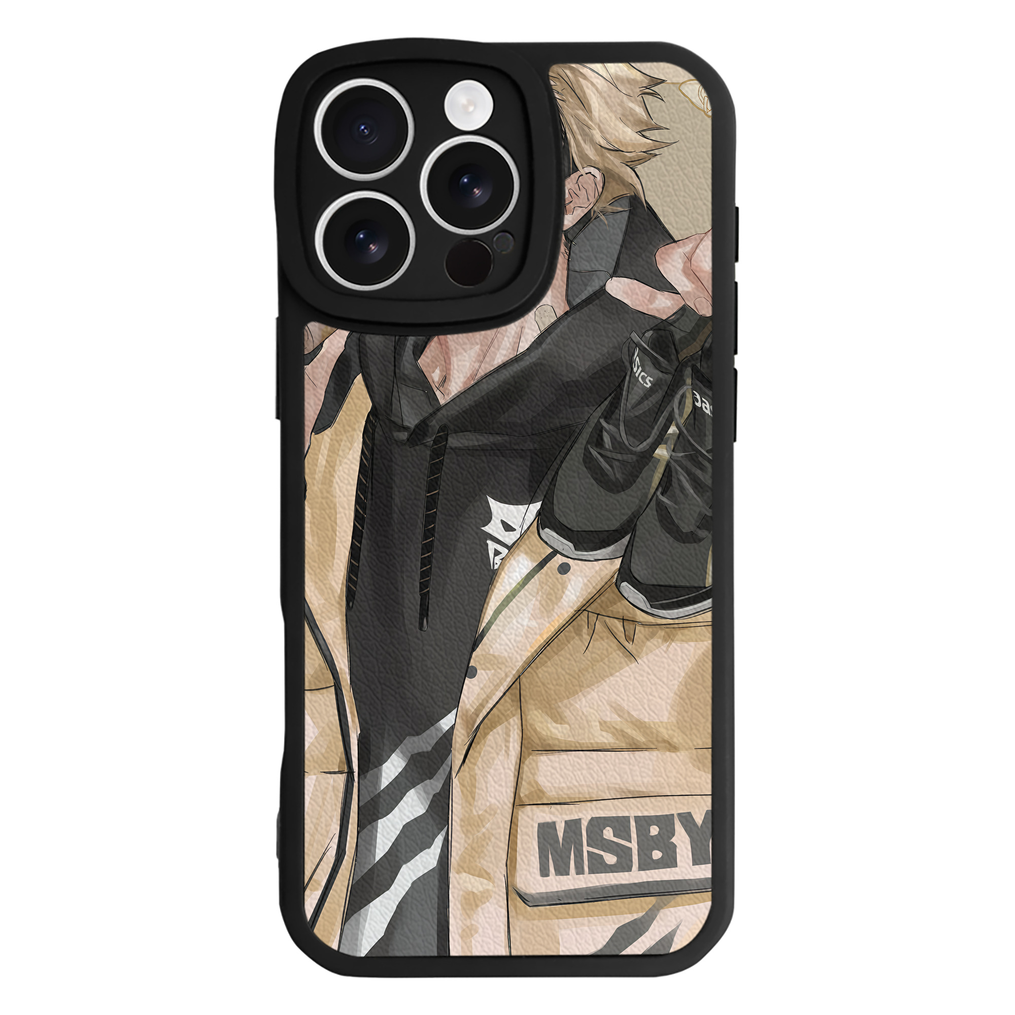 （画像用） ハイキュー!! Haikyu!! 【iPhone 16シリーズ対応】シリコンスマホケース（レザー調） 材質：シリコン